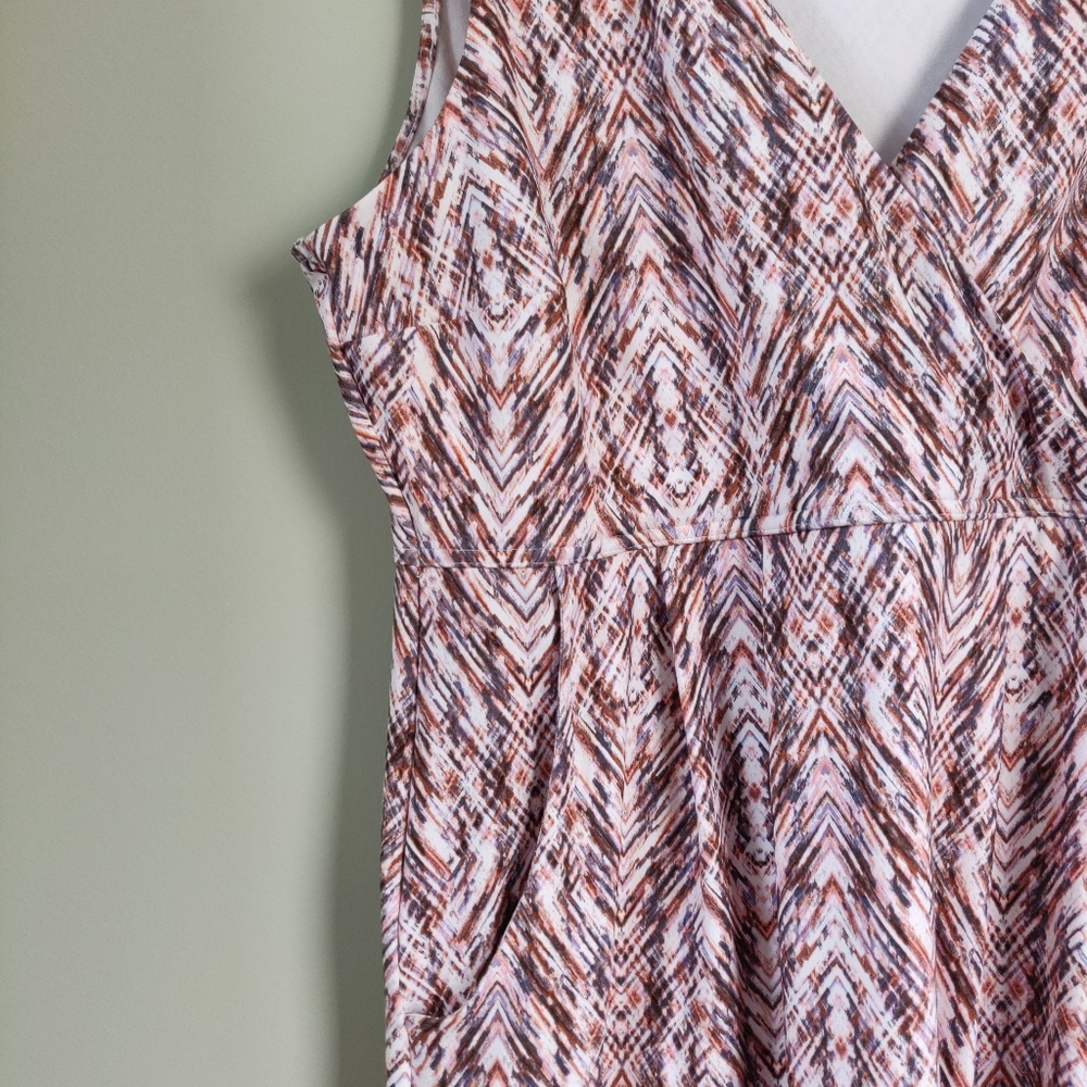 Eddie Bauer Women's Aster Crossover Dress Dusty Rose Large - Picture 4 of 9